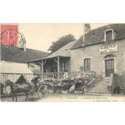 14 FALAISE. Attelage devant l' Auberge du Mont-Joly 1926