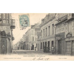 27 PONT-AUDEMER. Hôtel Royer et Café d'Angleterre rue de Bernay 1905