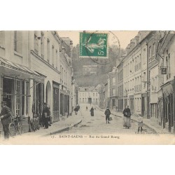 76 SAINT-SAËNS. Café Tabac rue du Grand Bourg 1916