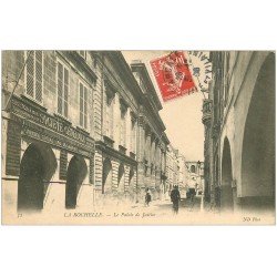 carte postale ancienne 17 LA ROCHELLE. Palais de Justice et Banque Société Générale 1908