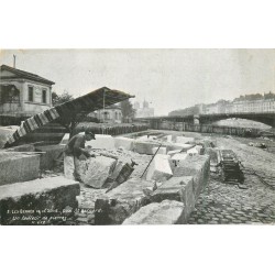 Vieux métiers PARIS. Un Tailleur de pierres Quai Saint-Bernard