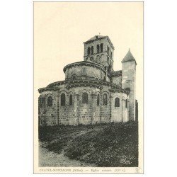 carte postale ancienne 03 CHATELMONTAGNE. Eglise Romane . Edition Combier