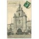 carte postale ancienne 17 LA ROCHELLE. Porte de la Grosse Horloge. Café Moderne 1915