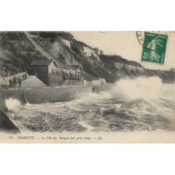 64 BIARRITZ. La Côte des Basques par gros temps