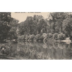 77 CHELLES. Promeneuse élégante sur la Marne Verdoyante 1912