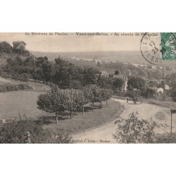 78 VAUX-SUR-SEINE. Attelage au chemin de Forvache 1923