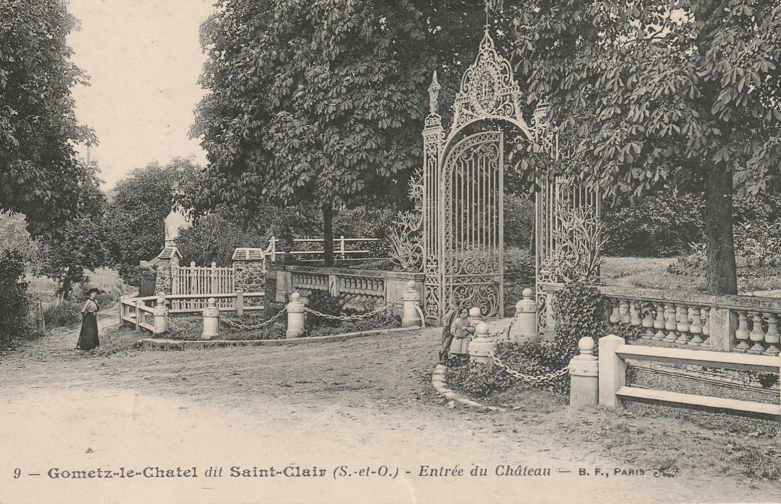 91 GOMETZ-LE-CHATEL dit Saint-Clair. Entrée du Château animation