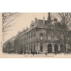 PARIS XI°. La Mairie animation vers 1900