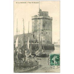 carte postale ancienne 17 LA ROCHELLE. Tour Saint-Nicolas 1909