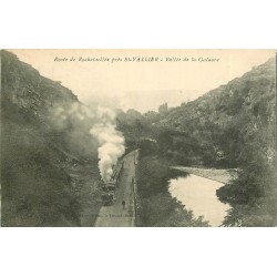 26 Route de Rochetaillée. Train avec locomotive Vallée de la Galaure 1910
