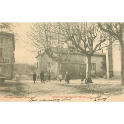 26 SAINT-BARTHELEMY-DE-VALS. Café de la Mairie 1903