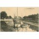 carte postale ancienne 17 LA TREMBLADE. Barques de Pêche et Péniche dans le Port