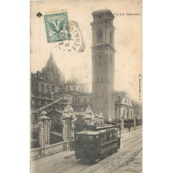TORINO TURIN. Superbe tramway électrique via XX Settembre 1906
