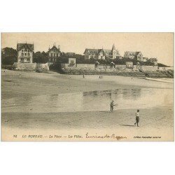 carte postale ancienne 17 LE BUREAU. Tennis sur la Plage 1918