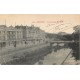 90 BELFORT. La Savoureuse et le Pont ainsi que les Galeries Modernes 1906