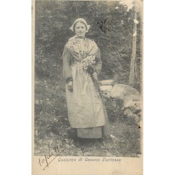 TORINO. Costume di Cesana Torinese 1906