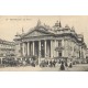 BRUXELLES. Tramway hippomobile devant la Bourse 1908