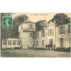 carte postale ancienne 17 MARANS. L'Hôtel de Ville 1912 et la Caisse d'Epargne