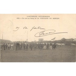 63 LA FONTAINE DU BERGER. Un coin du Camp avec Militaires 1904