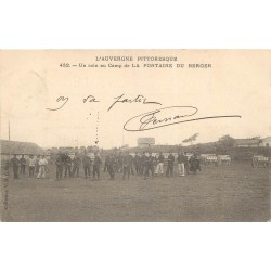 63 LA FONTAINE DU BERGER. Un coin du Camp avec Militaires 1904