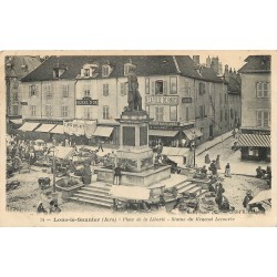 39 LONS-LE-SAUNIER. Statue Général Lecourbe Place de la Liberté 1906