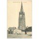 carte postale ancienne 17 MARENNES. Le Clocher. Epicerie Au Grand Verre et Restaurant "" Au Lion d'Or "". Carte toilée