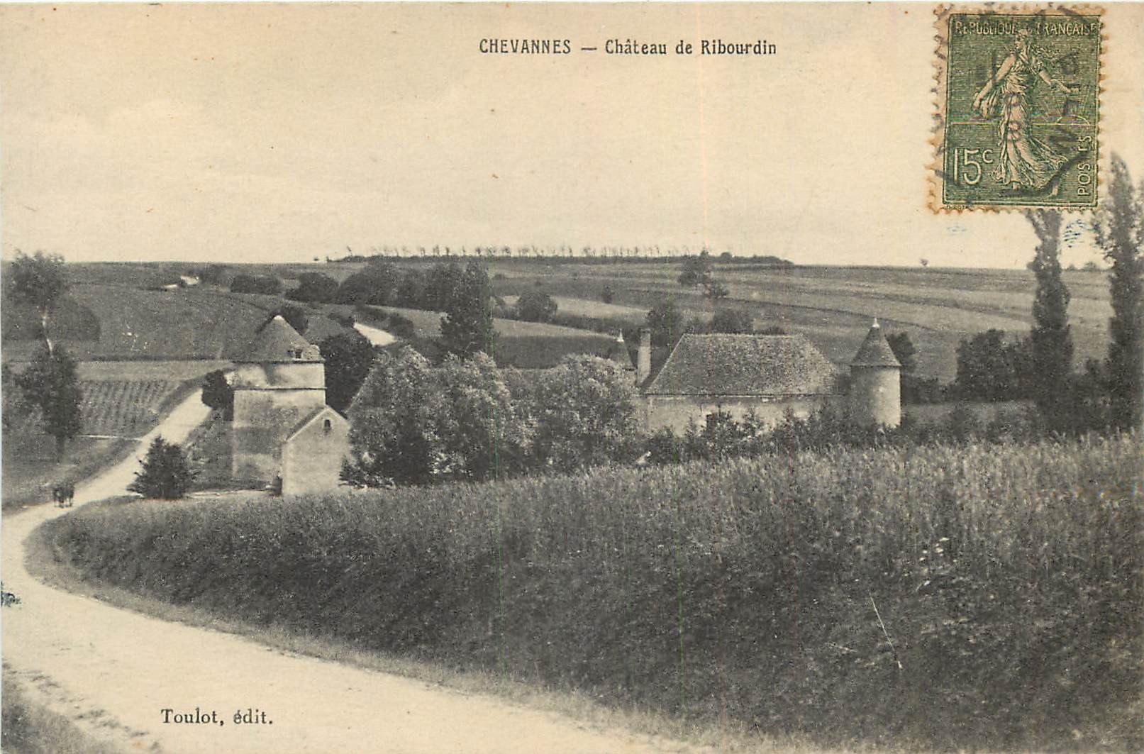 89 CHEVANNES. Château de Ribourdin 1918