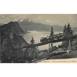 RIGIBAHN. Schnurtobelbrücke und Pilatus