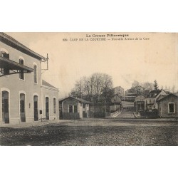 2 x cpa 23 CAMP DE LA COURTINE. Avenue de la Gare et Tentes 1916