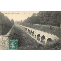 95 CORMEILLES-EN-PARISIS. Les Fossés du Fort avec personnage 1914