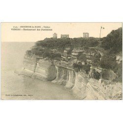 carte postale ancienne 17 MESCHERS-LES-BAINS. Videau Restaurant des Fontaines sur les Falaises