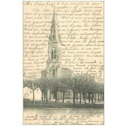 carte postale ancienne 17 MORTAGNE-SUR-GIRONDE. Place de l'Eglise 1903