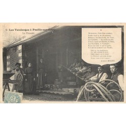 58 POUILLY SUR LOIRE. Le Pressoir à raisin après les Vendanges 1905. Vins et Vignobles