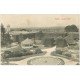 carte postale ancienne 17 PONS. Jardin Public 1906. Kiosque à Musique. Ecriture croisée...