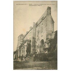 carte postale ancienne 17 PONS. La Mairie ancien Château des Sires de Pons