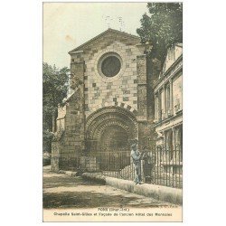 17 PONS. Ouvriers Ferronniers sur les Grilles Hôtel des Monnaies et Chapelle Saint-Gilles. Carte toilée 1907