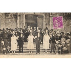 79 LA MOTHE-SAINT-HERAYE. Fête traditionnelle des Rosières avec les officiels vers 1936