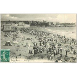 carte postale ancienne 17 PONTAILLAC. La Plage 1910