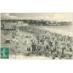 carte postale ancienne 17 PONTAILLAC. La Plage 1910