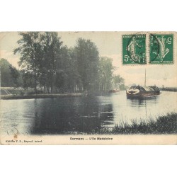 51 DORMANS. L'Ile Madeleine avec Péniches 1914