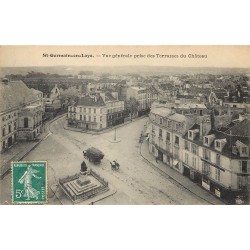 78 SAINT-GERMAIN-EN-LAYE. Attelage de foin pour Militaires et Agence Barberis 1909