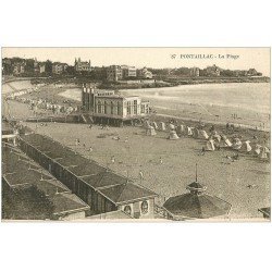 carte postale ancienne 17 PONTAILLAC. La Plage et le Restauration