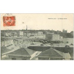 carte postale ancienne 17 PONTAILLAC. La Restauration 1910