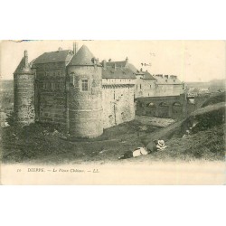 3 x cpa 76 DIEPPE. Vieux Château, la Plage et les Bains 1905-06