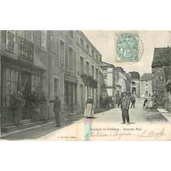 21 GRANCEY LE CHÂTEAU. Café des Amis et Hôtel Belime sur Grande Rue 1908