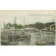 carte postale ancienne 17 ROCHEFORT-SUR-MER. Bateaux de Pêche Bassin du Commerce 1906