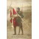 2 x cpa Militaria Patriotique Poilus avec drapeau 1914