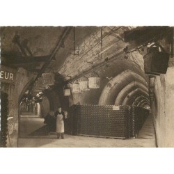 51 REIMS. Champagne Pommery Greno. transporteur de deux galeries