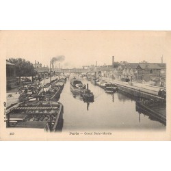 75 PARIS. Canal Saint-Martin vers 1900