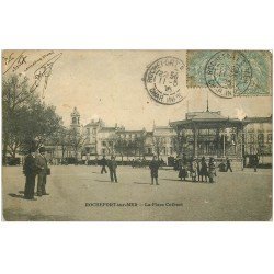 carte postale ancienne 17 ROCHEFORT-SUR-MER. La Place Colbert 1905